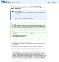 Student spouse tax information