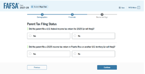 Parent tax filing status