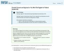 Providing consent to transfer federal tax information from the IRS