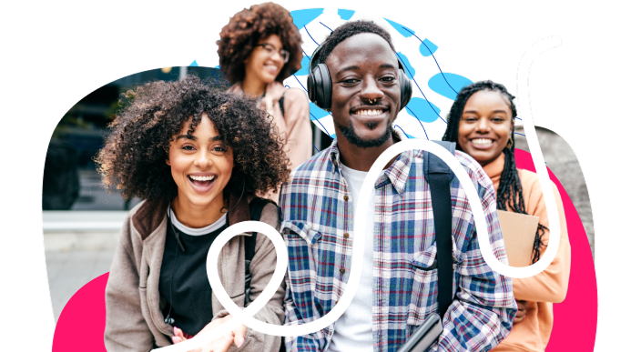 Students smiling